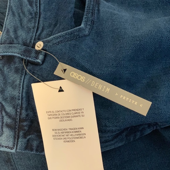 ASOS//Denim High Waisted Raw Hem Jeans 32” Petite - Picture 5 of 9